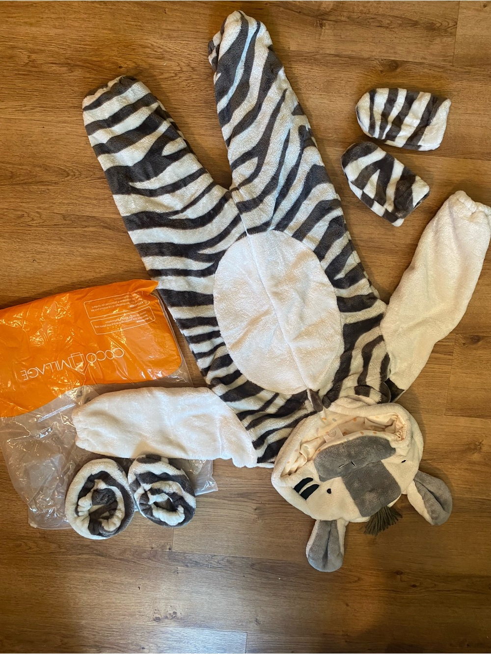 Coco Village Plush Zebra Halloween Costume
